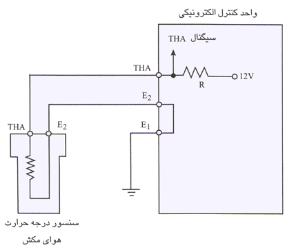 مدار الکتریکی سنسور دمای هوای ورودی