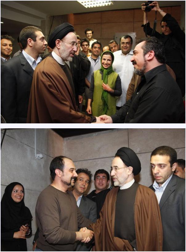 بازدید سید محمدخاتمی از پشت صحنه سریال قهوه تلخ (عکس)