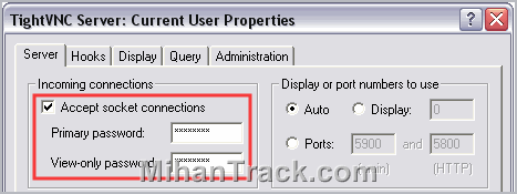 WinVNC (TightVNC) Password