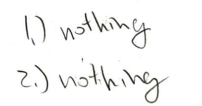 no thing