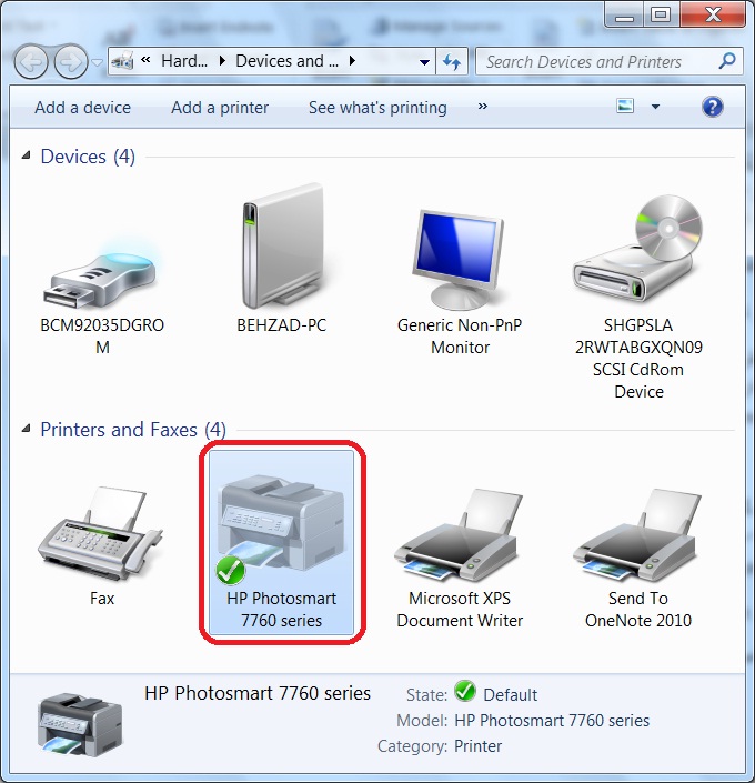 Windowse 7 Printer Sharing1 دانلود فیلم جامع آموزش شبکه به زبان فارسی Connect to printer