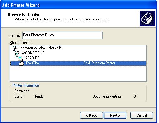 Windowse XP Printer Sharing5 دانلود فیلم جامع آموزش شبکه به زبان فارسی Connect to printer