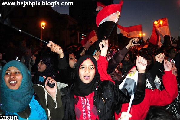 حجاب معترضین مصری