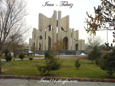 تبریز در مه