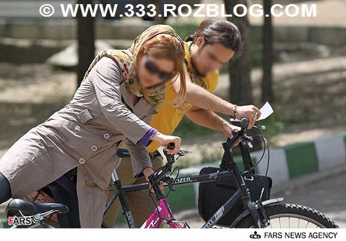  عکس هایی که به روایت سایت خبرگزاری فارس بد حجابی و فساد نامیده شده اند X دختران تهران X دختران دوچرخه سوار X دختران بی حجاب