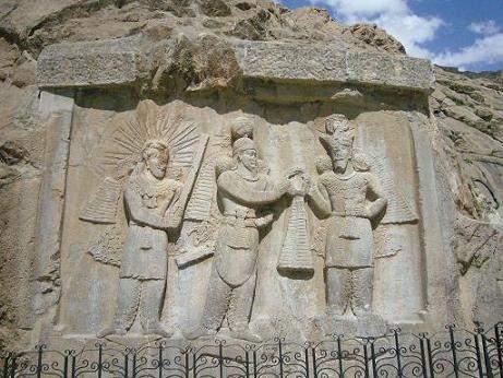 طاق بستان- سنگ نگاره اردشیر دوم