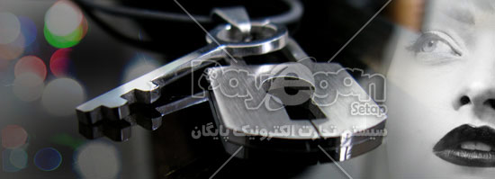 خرید گردنبند مردانه قفل و کلید