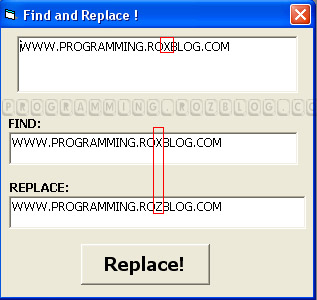 Find And Replace-ویژوال بیسیک