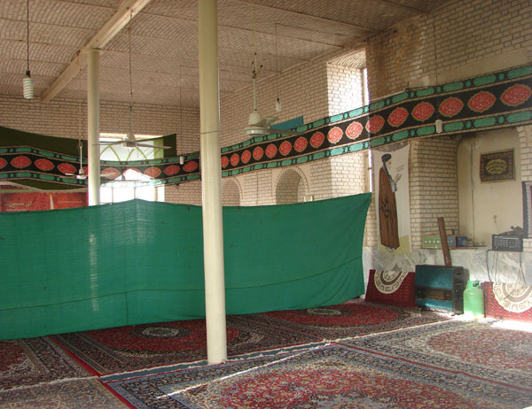 نمای درونی مسجد امام خمینی روستای کاج