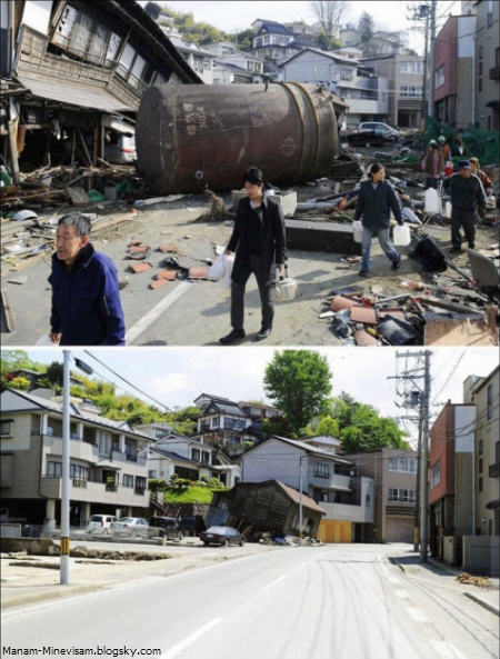 تصاویری از ژاپن بعد از زلزله