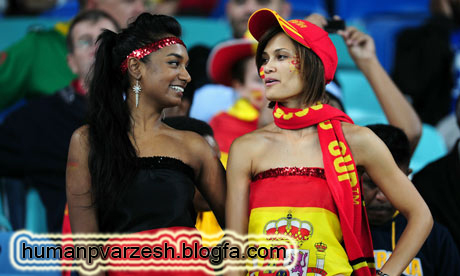 دوهوادار آلمان و اسپانیا 2010