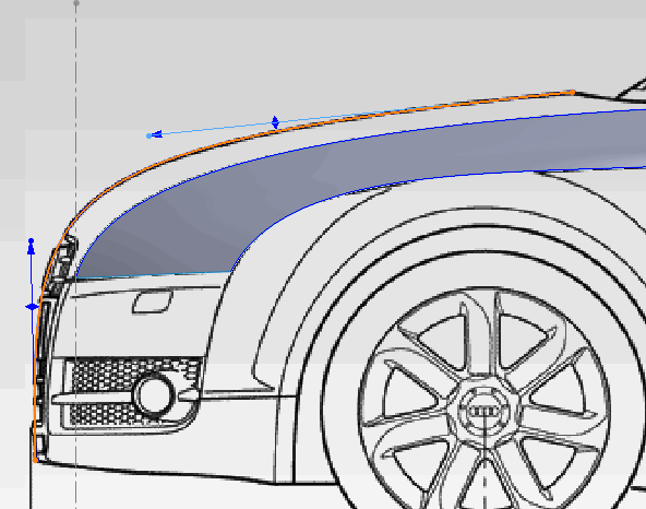آموزش طراحی کاپوت جلو خودرو