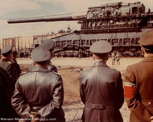 بزرگترین تفنگ دنیا در زمان جنگ جهانی دوم توسط آلمانی ها
