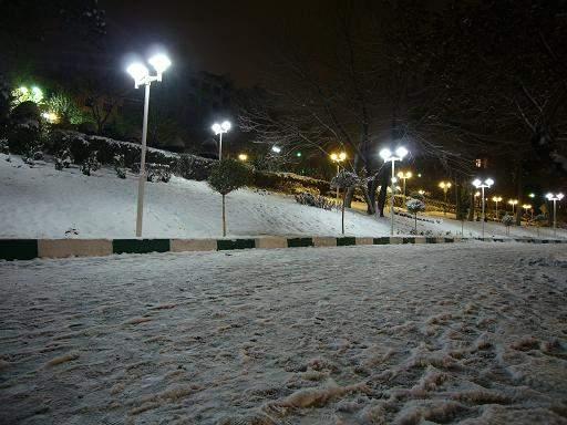 شب برفی - پارک قیطریه، تهران