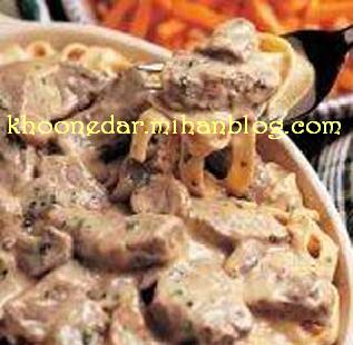 رست بیف با تخ گشنیز