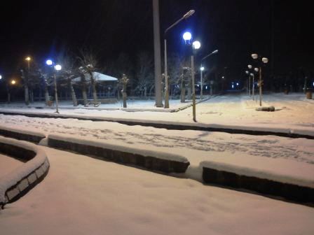 عکس زمستانی از شهر جلفا