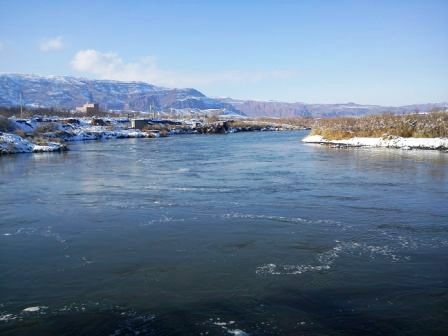 عکس زمستانی از شهر جلفا