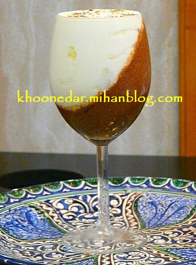چاکلت موس دو لایه