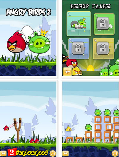 Angry Birds دانلود بازی پرندگان عصبانی ۲ با نام Angry Birds 2   جاوا