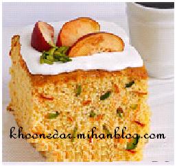 کیک هویج و پرتقال