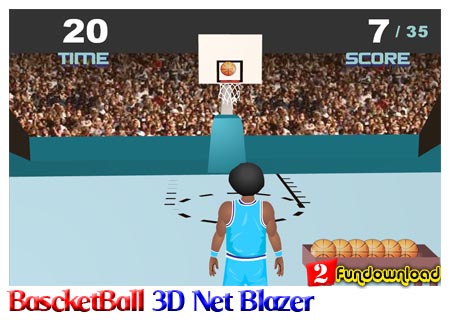 BascketBall 3D Net Blazer دانلود بازی فلش زیبا و جالب BascketBall 3D Net Blazer برای PC