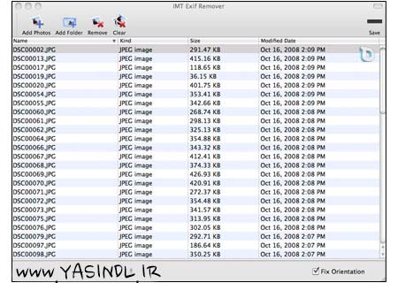 حذف مشخات Exif از تصاویر توسط IMT Exif Remover 1.30 – سیستم Mac IMT Exif Remover YAsindl ir حذف مشخات Exif از تصاویر توسط IMT Exif Remover 1.30 – سیستم Mac