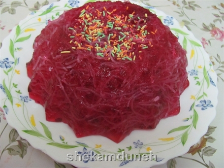 ژله فالوده ای آلبالو