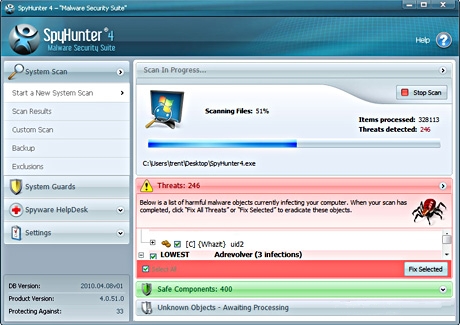دانلود SpyHunter v4.9.12.4023 نرم افزار ضد جاسوسی قدرتمند