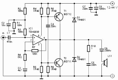tda2030-40v-by transistor