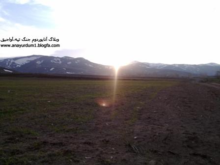 غروب خورشيد در آواجيق