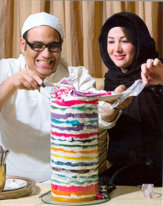 عکس شخصی رضا داود نژاد و همسرش