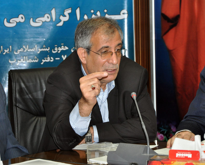 مهندس صادق نجفی در نشست هيئت امناي دفتر منطقه 7 کمیسیون حقوق بشراسلامی با بزرگان و معتمدين شهر تبريز