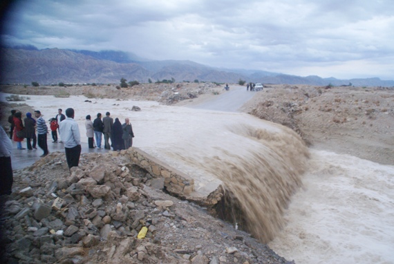 سیل در برازجان