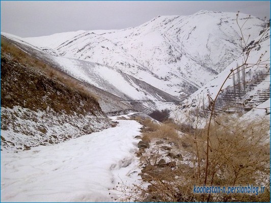 روستای سنگان در زمستان