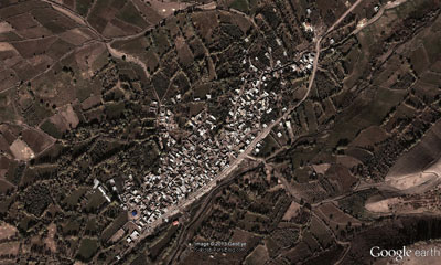 عکس ماهواره ای روستای سهزاب