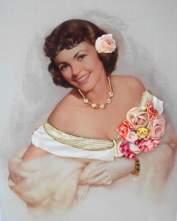 تابلوی روبان دوزی