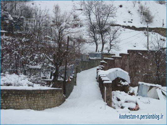 روستای آبنیک در زمستان