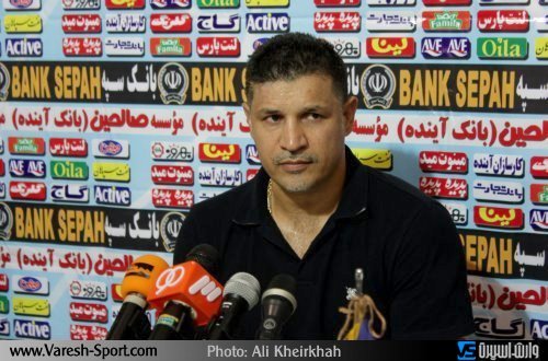 علی دایی - کنفرانس پیش بازی راه آهن تهران و داماش گیلان