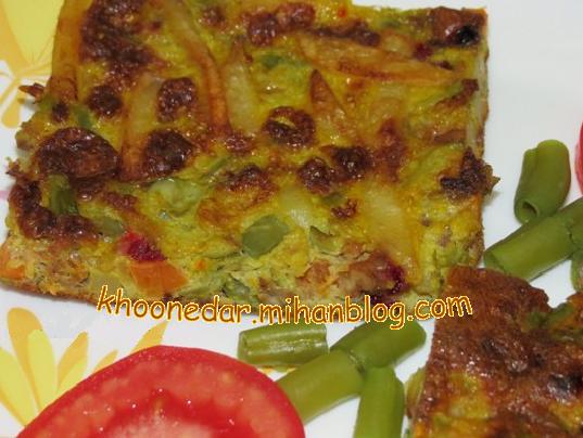 کوکو لوبیا سبز (تبریزی)