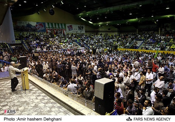 همایش انتخاباتی دکتر جلیلی در ورزشگاه شهید شیرودی