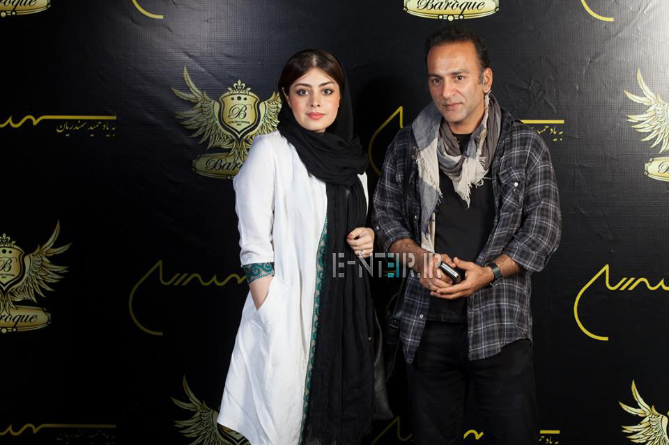 عکس جدید حمید رضا آزرنگ و همسرش ساناز بایان
