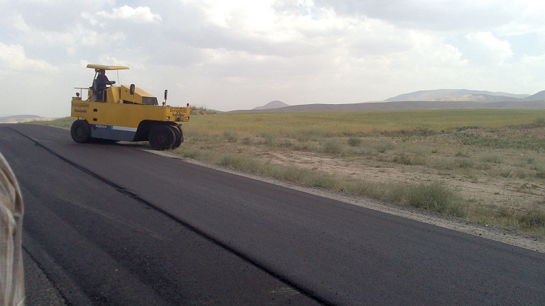 بهسازی جاده روستای علیشار