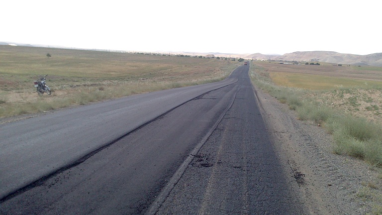 بهسازی جاده روستای علیشار
