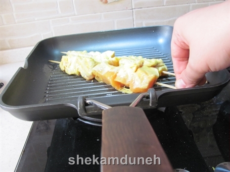 جوجه کباب تابه ای