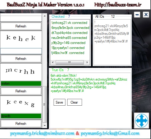 badbuzz ninja id maker version 1.2.0.1 Screen_2_id_maker