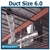 نرم افزار 6.0 Duct Size