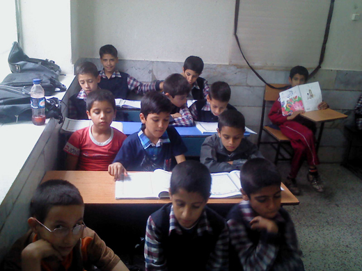 تصویر دانش آموزان کلاس چهارم ج دبستان سلمان فارسی