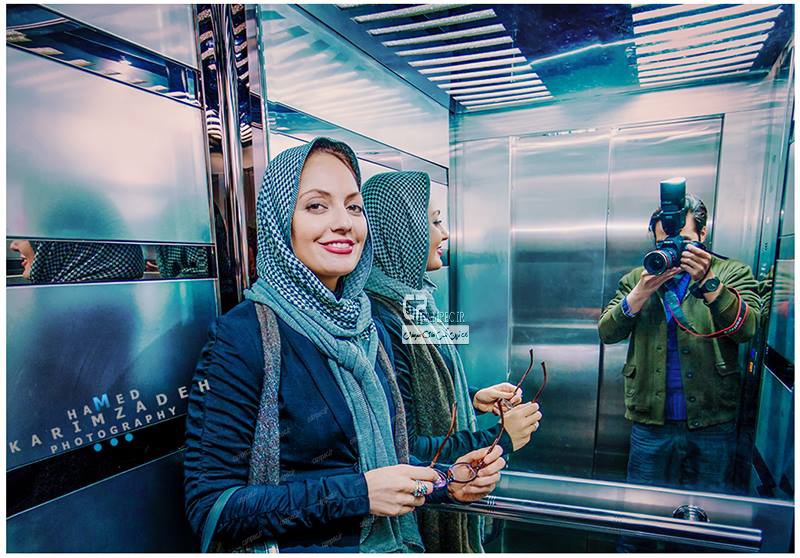 مهناز افشار در آسانسور+عکس