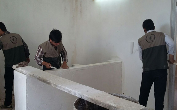 تلاش جهادگران بسیجی برای آبادانی شهر گرمه / تصاویر