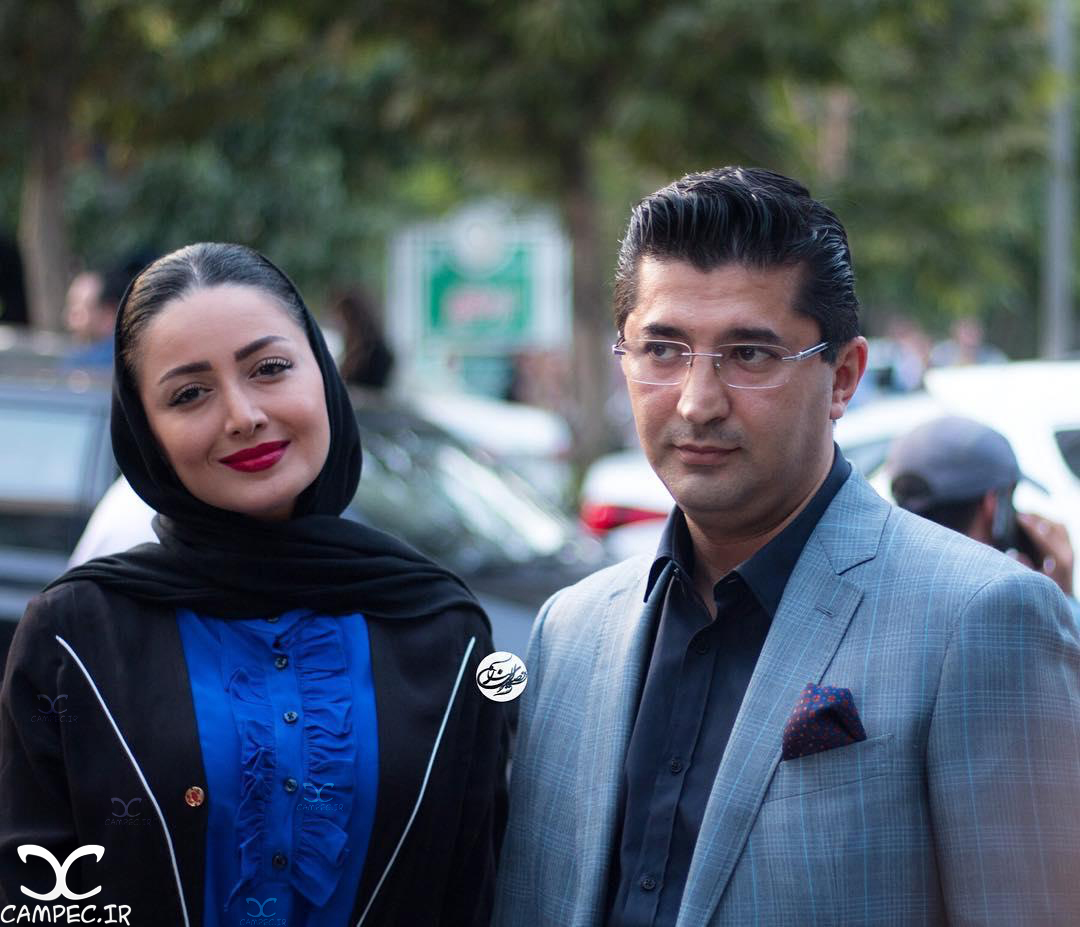شیلا خداداد با همسرش در جشن حافظ